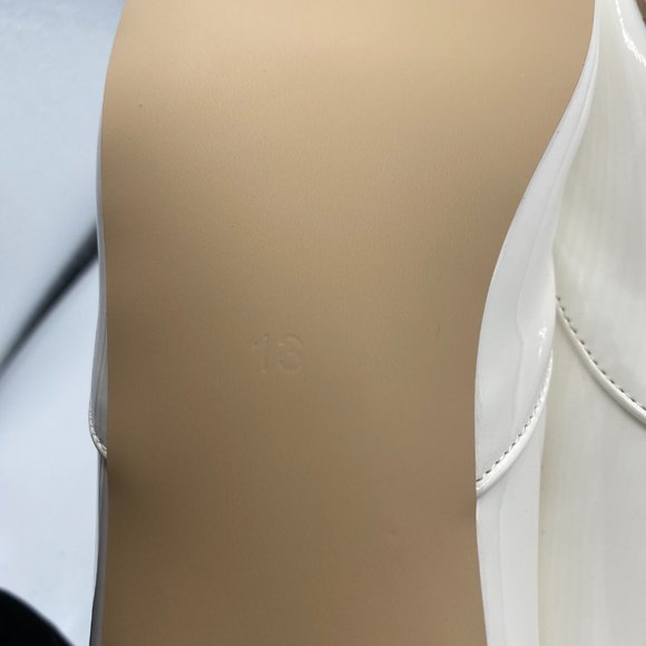 FSJ White Pointy Toe Flats Low Heel Slip On Casual - Picture 7 of 10